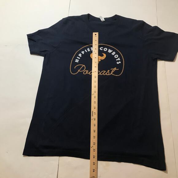 Bella+Canvas T-Shirt  Men’s L Short Sleeved Hippies & Cowboys Podcast - Picture 7 of 9